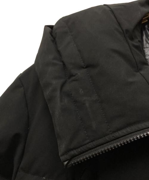 nano・universe（ナノ・ユニバース）nano・universe (ナノ・ユニバース) ソロテックスラミネートAラインダウン ブラック サイズ:SIZE 38の古着・服飾アイテム