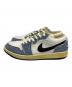 NIKE (ナイキ) ナイキ エアジョーダン1 ロー ブルー×ホワイト サイズ:27.5㎝：7000円