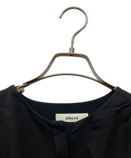 ebure（エブール）EBURE (エブール) ペプラムブラウス ブラック サイズ:36の古着・服飾アイテム