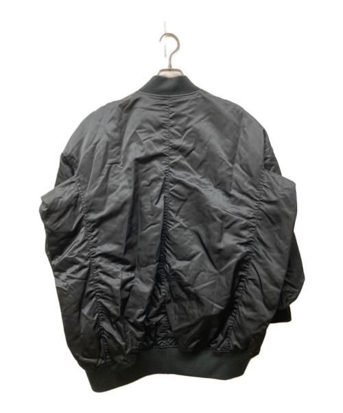 upper hights（アッパーハイツ）upper hights (アッパーハイツ) MA-1 オーバーシルエット ボンバージャケット ブラック サイズ:SIZE 0の古着・服飾アイテム