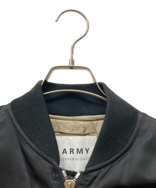 upper hights（アッパーハイツ）upper hights (アッパーハイツ) MA-1 オーバーシルエット ボンバージャケット ブラック サイズ:SIZE 0の古着・服飾アイテム