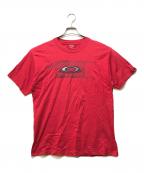 OAKLEYオークリー）の古着「ロゴプリントtシャツ」｜レッド