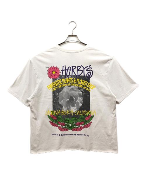 stussy（ステューシー）stussy (ステューシー) プリントTシャツ ホワイト サイズ:XLの古着・服飾アイテム