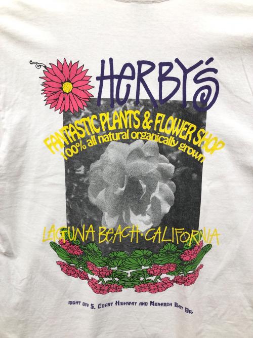 stussy（ステューシー）stussy (ステューシー) プリントTシャツ ホワイト サイズ:XLの古着・服飾アイテム