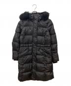 COACHコーチ）の古着「羊毛ファーダウンコート」｜ブラック