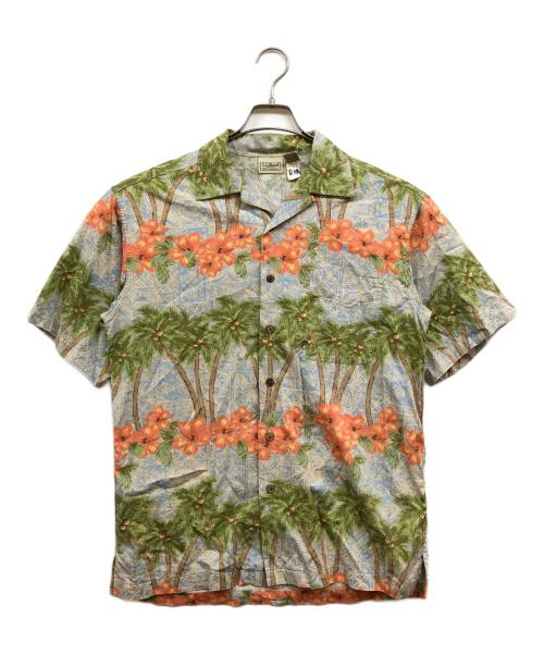 L.L.Bean（エルエルビーン）L.L.Bean (エルエルビーン) レーヨンアロハシャツ ブルー サイズ:S-REGの古着・服飾アイテム