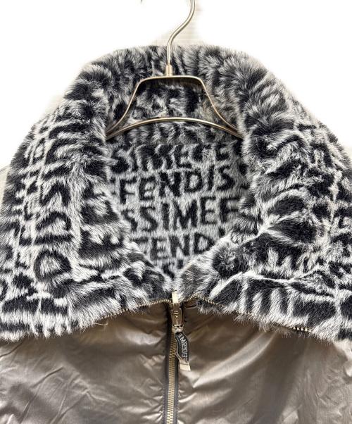FENDISSIME（フェンディシメ）FENDISSIME (フェンディシメ) モノグラムロゴ リバーシブルコート グレー サイズ:40の古着・服飾アイテム