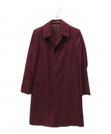 JOHN LAWRENCE SULLIVAN（ジョン ローレンス サリバン）の古着「FLANNEL BAL COLLAR COAT」｜レッド