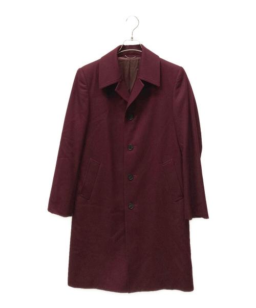 JOHN LAWRENCE SULLIVAN（ジョン ローレンス サリバン）JOHN LAWRENCE SULLIVAN (ジョン ローレンス サリバン) FLANNEL BAL COLLAR COAT レッド サイズ:44の古着・服飾アイテム