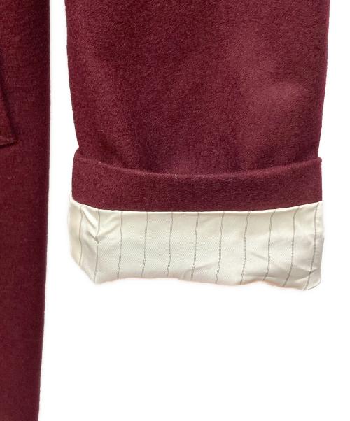 JOHN LAWRENCE SULLIVAN（ジョン ローレンス サリバン）JOHN LAWRENCE SULLIVAN (ジョン ローレンス サリバン) FLANNEL BAL COLLAR COAT レッド サイズ:44の古着・服飾アイテム