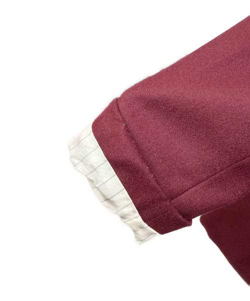 JOHN LAWRENCE SULLIVAN（ジョン ローレンス サリバン）JOHN LAWRENCE SULLIVAN (ジョン ローレンス サリバン) FLANNEL BAL COLLAR COAT レッド サイズ:44の古着・服飾アイテム