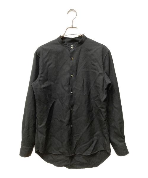 mb（エムビー）mb (エムビー) MBハイエンド尾州ウールシャツ ブラック サイズ:Mの古着・服飾アイテム