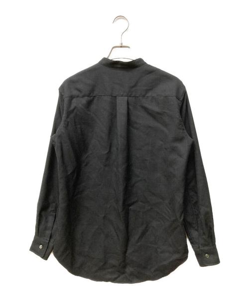 mb（エムビー）mb (エムビー) MBハイエンド尾州ウールシャツ ブラック サイズ:Mの古着・服飾アイテム