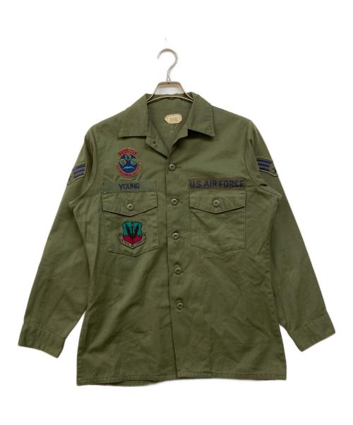 US ARMY（ユーエスアーミー）US ARMY (ユーエスアーミー) U.S.AIR FORCE ユーティリティシャツ カーキ サイズ:15 1/2×33の古着・服飾アイテム