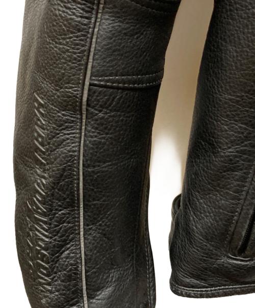 HARLEY-DAVIDSON（ハーレーダビッドソン）HARLEY-DAVIDSON (ハーレーダビッドソン) レザーレーシングジャケット ブラック サイズ:Lの古着・服飾アイテム