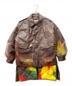 TAAKKターク）の古着「TRANSPARENT A-2 FLIGHT JACKET/トランスペアレントA-2フライトジャケット」｜ブラウン