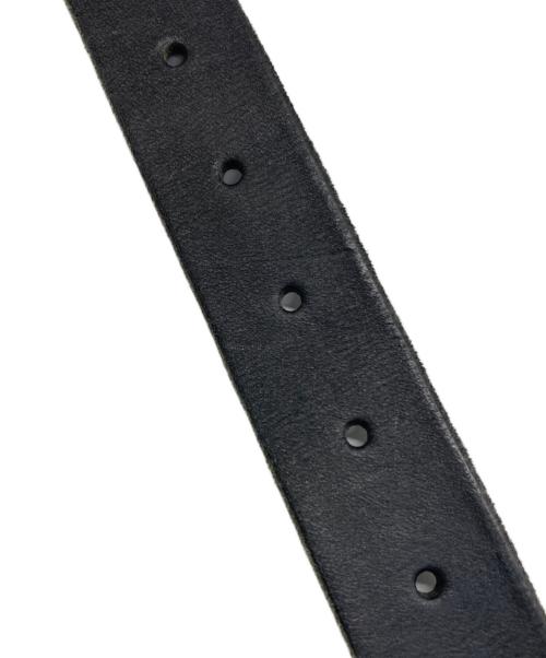 GUCCI（グッチ）GUCCI (グッチ) GGマーモントバックル レザーベルト ブラックの古着・服飾アイテム