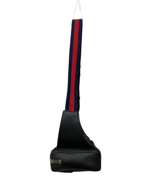 GUCCI（グッチ）GUCCI (グッチ) GGスプリーム ボディバッグ グレーの古着・服飾アイテム