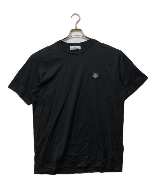 STONE ISLAND（ストーンアイランド）STONE ISLAND (ストーンアイランド) ロゴパッチクルーネックtシャツ ブラック サイズ:XLの古着・服飾アイテム