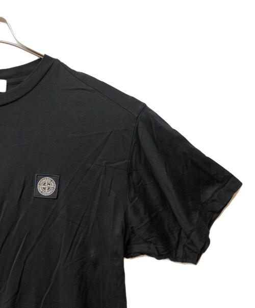 STONE ISLAND（ストーンアイランド）STONE ISLAND (ストーンアイランド) ロゴパッチクルーネックtシャツ ブラック サイズ:XLの古着・服飾アイテム
