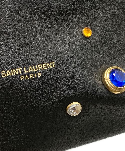 Saint Laurent Paris（サンローランパリ）Saint Laurent Paris (サンローランパリ) TEDDY ビジューワンショルダーバッグ ブラックの古着・服飾アイテム