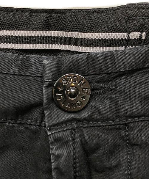 STONE ISLAND（ストーンアイランド）STONE ISLAND (ストーンアイランド) ロゴパッチウォッシュドトラウザーパンツ ブラック サイズ:28の古着・服飾アイテム