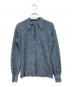mame kurogouchi（マメクロゴウチ）の古着「Multi-Pattern Longsleeve Knitted Shirt」｜ブルー