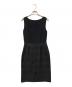MaxMara (マックスマーラ) ツイード切替ノースリーブワンピース ブラック サイズ:38：6000円