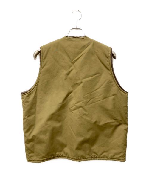 THE REAL McCOY'S（ザ・リアルマッコイズ）THE REAL McCOY'S (ザ・リアルマッコイズ) アルパカベスト ブラウン×グリーン サイズ:SIZE 42の古着・服飾アイテム