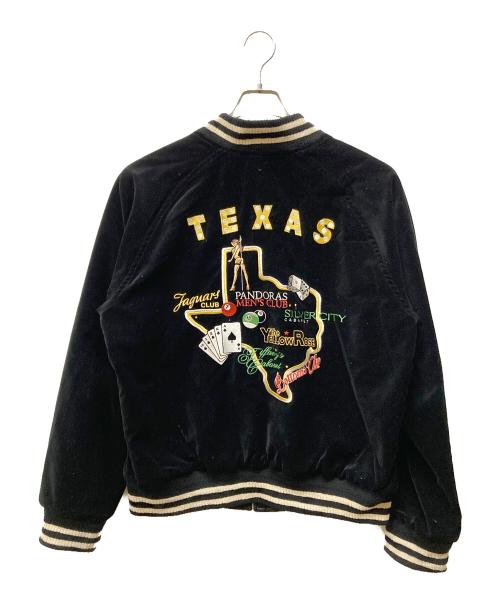 MINEDENIM（マインデニム）MINEDENIM (マインデニム) Texas Stripclubs Reversible Souvenir JKT ブラック サイズ:SIZE 3の古着・服飾アイテム