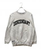 DESCENDANTディセンダント）の古着「アーチロゴスウェット」｜グレー