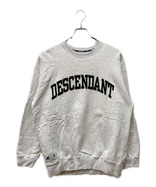 DESCENDANT（ディセンダント）DESCENDANT (ディセンダント) アーチロゴスウェット グレー サイズ:SIZE 3の古着・服飾アイテム