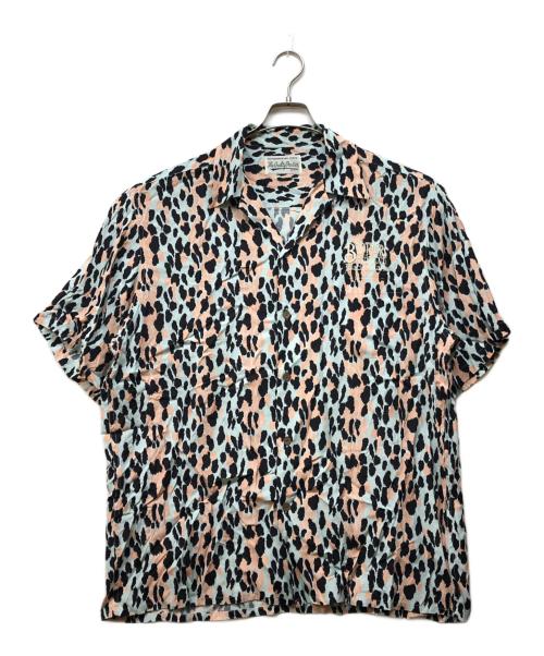 WACKO MARIA（ワコマリア）WACKO MARIA (ワコマリア) MR.BROTHERS ヒョウ柄レーヨンシャツ ブルー サイズ:XLの古着・服飾アイテム