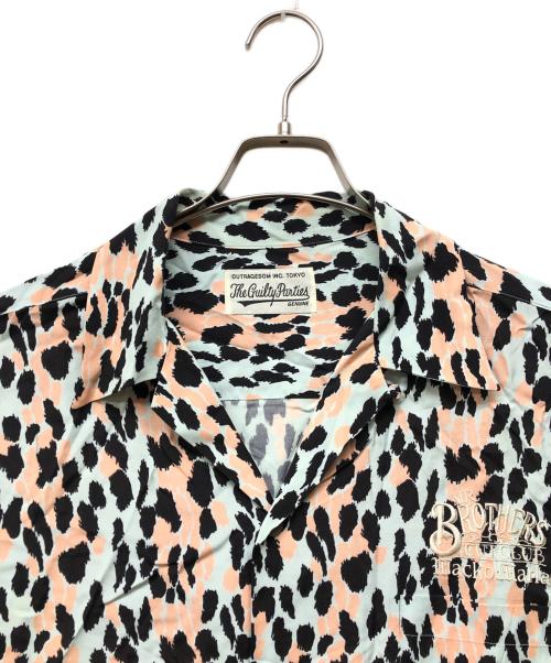 WACKO MARIA（ワコマリア）WACKO MARIA (ワコマリア) MR.BROTHERS ヒョウ柄レーヨンシャツ ブルー サイズ:XLの古着・服飾アイテム