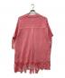AMBERGLEAM (アンバーグリーム) Fringe Cotton Knit Shirt ピンク サイズ:S：6000円