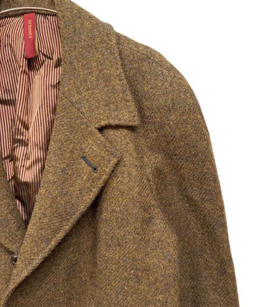 ernesto（エルネスト）ernesto (エルネスト) E1 ツイードコート ブラウン サイズ:48の古着・服飾アイテム