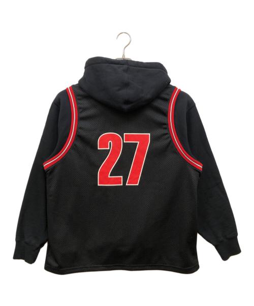 SUPREME（シュプリーム）SUPREME (シュプリーム) 21SS basketball jersey hooded sweatshirt ブラック サイズ:Smallの古着・服飾アイテム