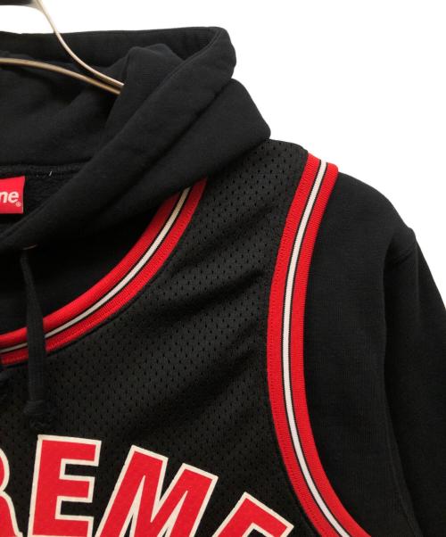 SUPREME（シュプリーム）SUPREME (シュプリーム) 21SS basketball jersey hooded sweatshirt ブラック サイズ:Smallの古着・服飾アイテム