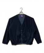 THE NORTHFACE PURPLELABELザ・ノースフェイス パープルレーベル）の古着「Field Reversible Snap Cardigan」｜ネイビー
