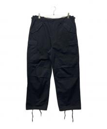 nanamica（ナナミカ）の古着「WIDE STRAIGHT CUT CARGO PANTS」｜ブラック