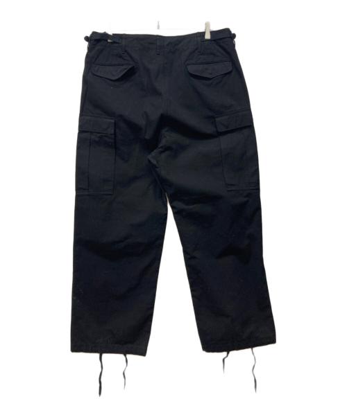 nanamica（ナナミカ）nanamica (ナナミカ) WIDE STRAIGHT CUT CARGO PANTS ブラック サイズ:36の古着・服飾アイテム