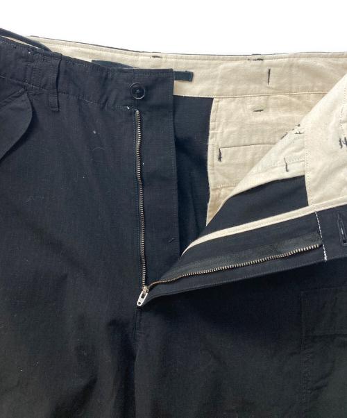 nanamica（ナナミカ）nanamica (ナナミカ) WIDE STRAIGHT CUT CARGO PANTS ブラック サイズ:36の古着・服飾アイテム