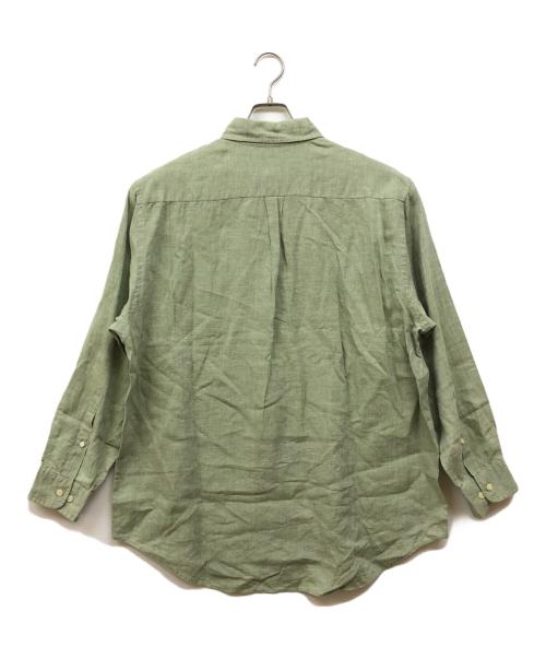 BROOKS BROTHERS（ブルックスブラザーズ）BROOKS BROTHERS (ブルックスブラザーズ) IRISH LINEN ボタンダウンシャツ グリーン サイズ:Lの古着・服飾アイテム