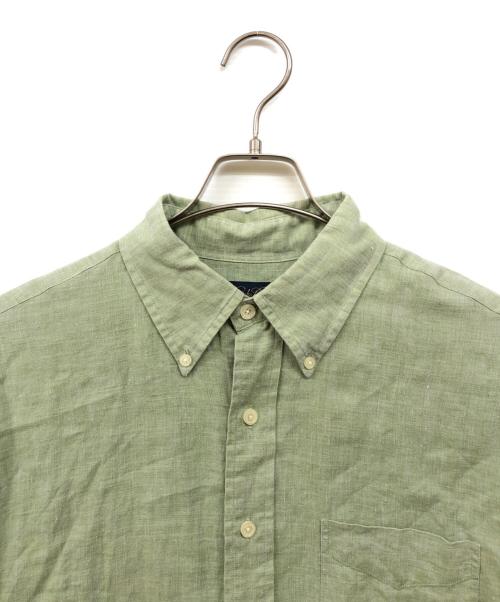 BROOKS BROTHERS（ブルックスブラザーズ）BROOKS BROTHERS (ブルックスブラザーズ) IRISH LINEN ボタンダウンシャツ グリーン サイズ:Lの古着・服飾アイテム