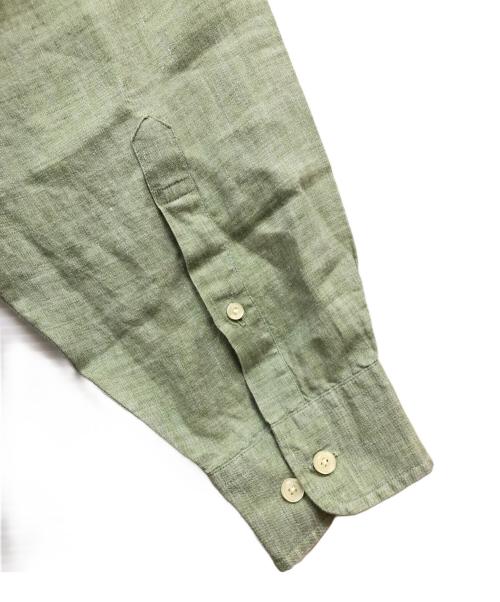 BROOKS BROTHERS（ブルックスブラザーズ）BROOKS BROTHERS (ブルックスブラザーズ) IRISH LINEN ボタンダウンシャツ グリーン サイズ:Lの古着・服飾アイテム