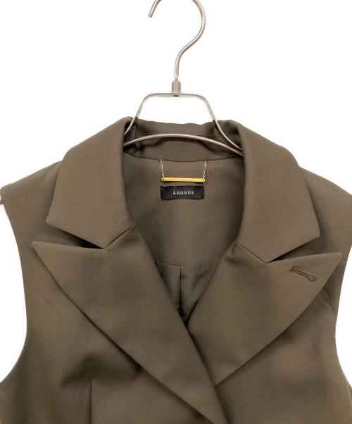 anuans（アニュアンス）anuans (アニュアンス) ダブルブレストワンピース カーキ サイズ:S 未使用品の古着・服飾アイテム