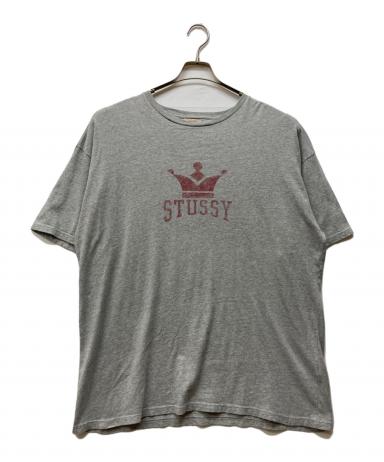 中古・古着通販】stussy (ステューシー) 90sクラウンTEE グレー
