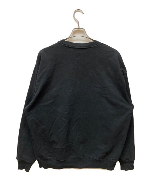 Acne studios（アクネ ストゥディオス）ACNE STUDIOS (アクネ ストゥディオス) ロゴプリントスウェット ブラック サイズ:Mの古着・服飾アイテム