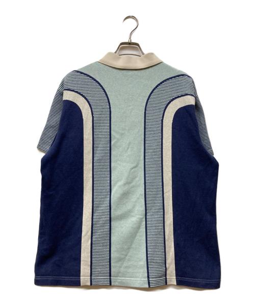 PUMA（プーマ）PUMA (プーマ) PALOMO ニットポロシャツ ブルー サイズ:Mの古着・服飾アイテム