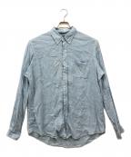 POLO RALPH LAURENポロ・ラルフローレン）の古着「リネンボタンダウンシャツ」｜ブルー